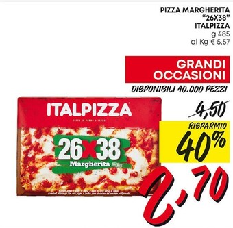 Pam Italpizza pizza margherita 26x38 offerta
