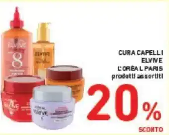 Conad CURA CAPELLI ELVIVE L'ORÉAL PARIS prodotti assortiti offerta
