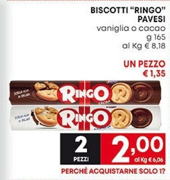 Pam Pavesi biscotti ringo offerta