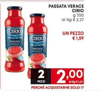 Pam Cirio passata verace offerta