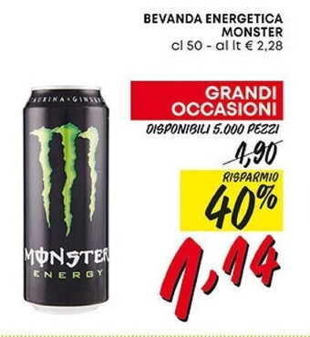 Pam Monster bevanda energetica offerta