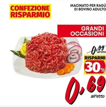 Pam Macinato per ragu di bovino adulto offerta
