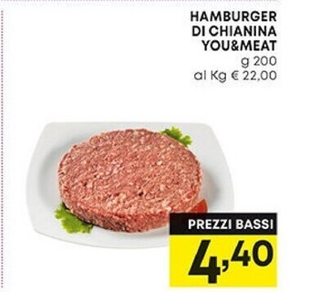 Pam Hamburger di chianina you & meat offerta