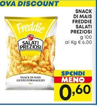 Pam Salati preziosi snack di mais freddie offerta