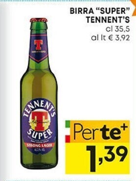 Pam Tennent's birra super offerta