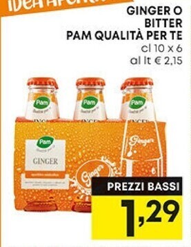 Pam Pam ginger o bitter qualità per te offerta