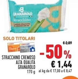 Conad City Granarolo stracchino cremoso alta qualita offerta