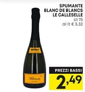 Pam Le calleselle spumante blanc de blancs offerta