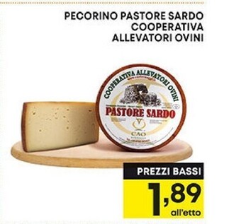 Pam Pecorino pastore sardo cooperativa allevatori ovini offerta