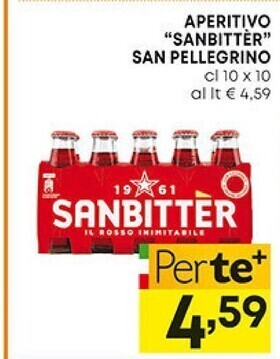Pam San pellegrino aperitivo sanbitter offerta