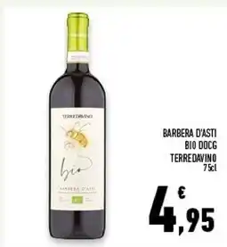 Conad Superstore Terredavino barbera d'asti bio docg offerta