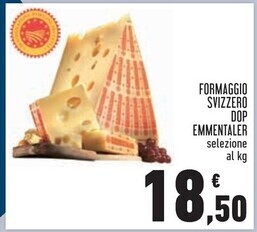 Conad City Emmentaler formaggio svizzero dop offerta