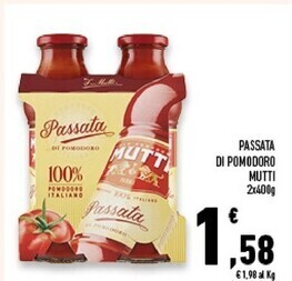 Conad Superstore Mutti passata di pomodoro offerta