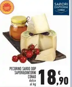 Conad City Conad pecorino sardo dop sapori & dintorni offerta