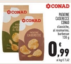 Conad Conad patatine caserecce offerta