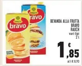 Conad Rauch bevanda alla frutta bravo offerta