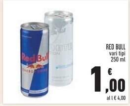 Conad Red bull vari tipi offerta