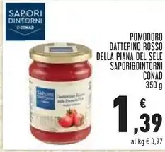 Conad Sapori & dintorni pomodoro datterino rosso della piana del sele offerta