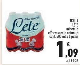 Conad Lete acqua offerta