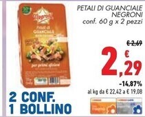Conad Negroni petali di guanciale offerta