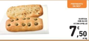 Conad GUSTOSA CON OLIVE O CON CIPOLLE offerta