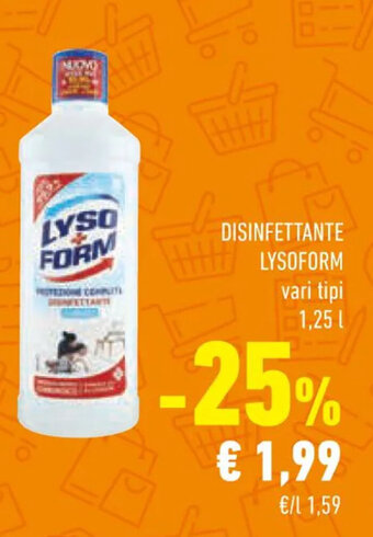 Conad Superstore DISINFETTANTE LYSOFORM vari tipi 1,25 L offerta