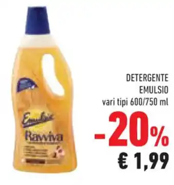 DETERGENTE EMULSIO vari tipi 600/750 ml