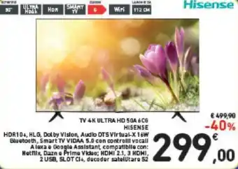 TV 4K ULTRA HD 504 6C6 HISENSE