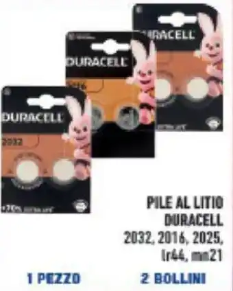 Conad PILE AL LITIO DURACELL mn21 offerta