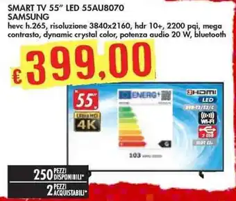 Bennet SMART TV 55" LED 55AU8070 SAMSUNG offerta