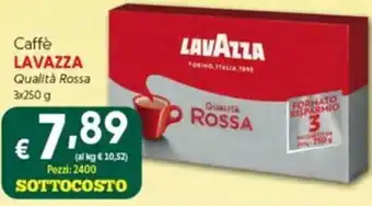 DiMeglio Caffè LAVAZZA Qualità Rossa 3x250 g offerta