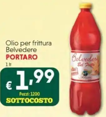 Olio per frittura Belvedere PORTARO 1 lt