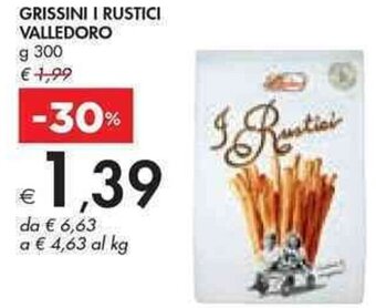 Bennet GRISSINI I RUSTICI VALLEDORO g 300 offerta