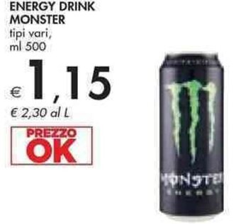 Bennet ENERGY DRINK MONSTER ml 500 offerta