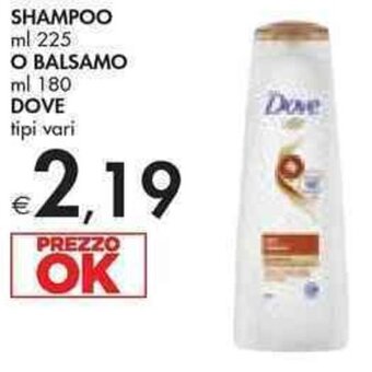 Bennet SHAMPOO ml 225 o BALSAMO ml 180 DOVE offerta