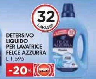 Bennet DETERSIVO LIQUIDO PER LAVATRICE FELCE AZZURRA L 1,595 offerta