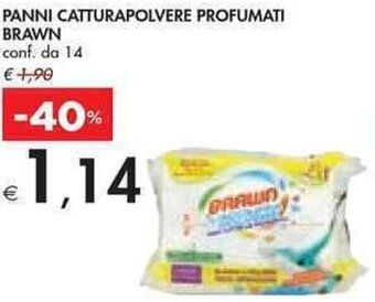 PANNI CATTURAPOLVERE PROFUMATI BRAWN conf. da 14
