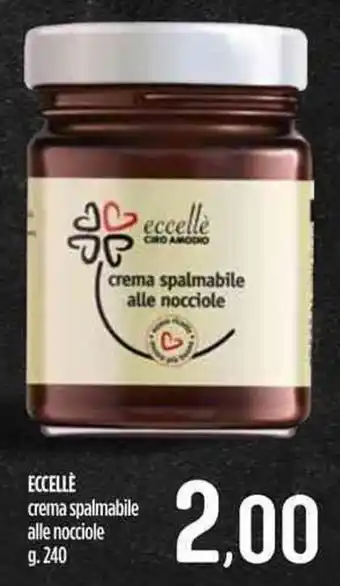 Ciro Amodio ECCELLE crema spalmabile alle nocciole g.240 offerta