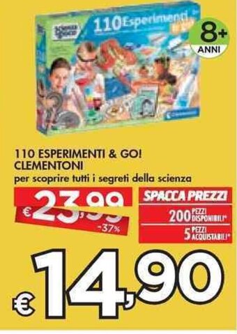 Bennet 110 ESPERIMENTI & GO! CLEMENTONI offerta