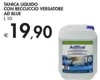 TANICA LIQUIDO CON BECCUCCIO VERSATORE AD BLUE L 10