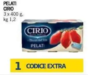 Bennet PELATI CIRIO kg 1,2 offerta