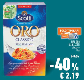 Conad City RISO ORO RISO SCOTTI classico 1 kg offerta
