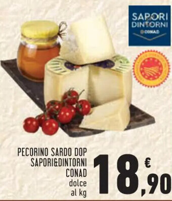 Conad City PECORINO SARDO DOP SAPORI&DINTORNI CONAD dolce al kg offerta