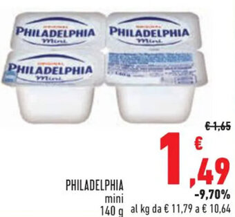 Conad City PHILADELPHIA mini 140 g offerta