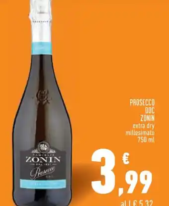 Conad City PROSECCO DOC ZONIN 750 ml offerta