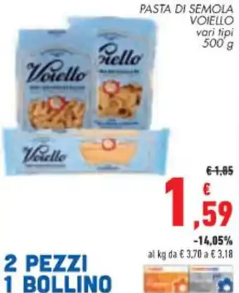 Conad City PASTA DI SEMOLA VOIELLO 500 g offerta
