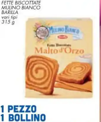 Conad City FETTE BISCOTTATE MULINO BIANCO BARILLA 315 g offerta