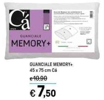 Iper La Grande GUANCIALE MEMORY+ 45 x 75 cm Cá offerta