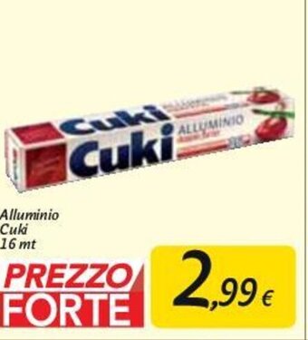 Carrefour Market Alluminio Cuki 16 mt offerta