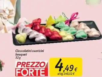 Carrefour Market Cioccolatini cuoricini bouquet 32g offerta